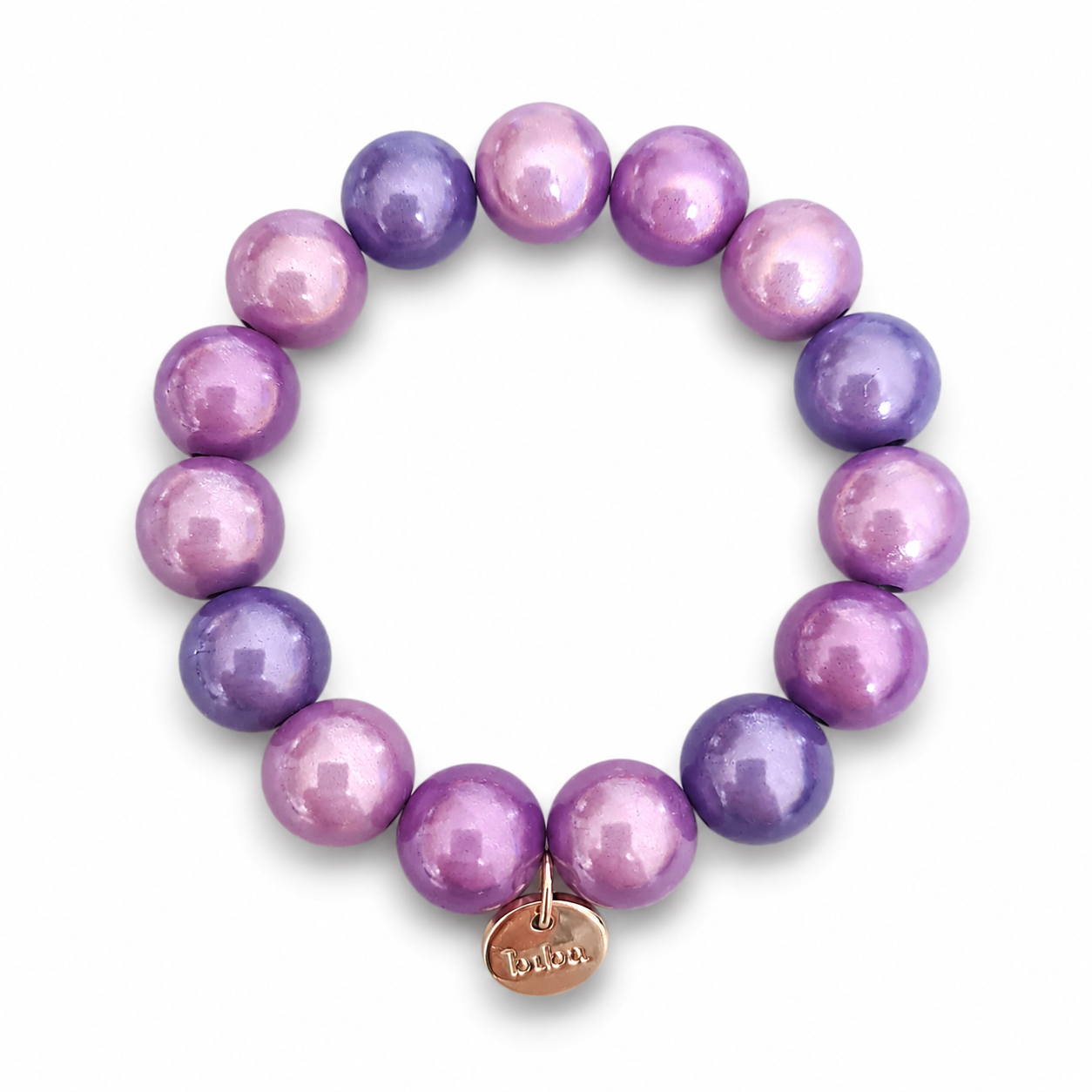 Armband elastisch Space Beads 1,5 Cm verschiedene Farben Biba