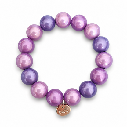 Armband elastisch Space Beads 1,5 Cm verschiedene Farben Biba