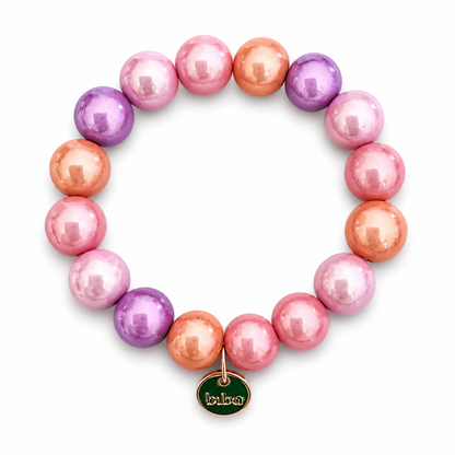 Armband elastisch Space Beads 1,5 Cm verschiedene Farben Biba