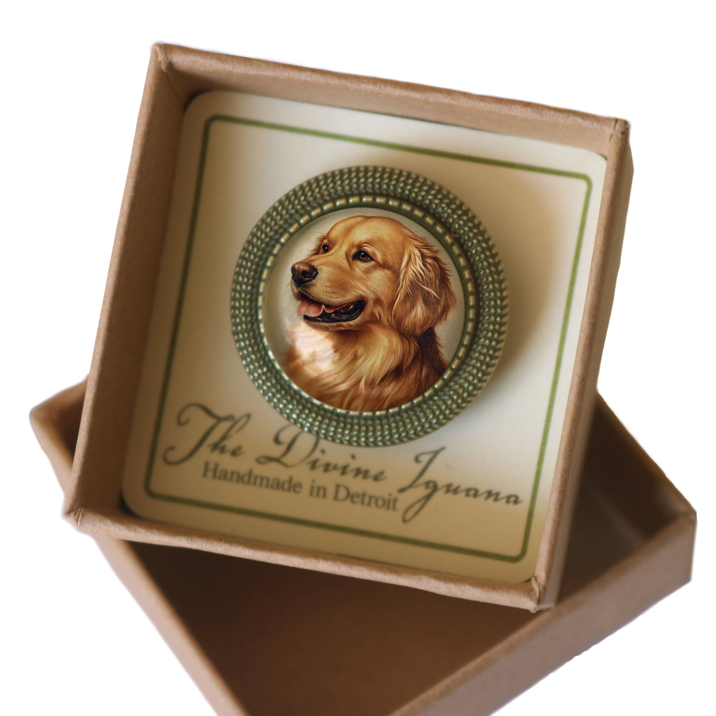 Brosche Anstecknadel Hund Bester Freunde Golden Retriever Hundebrosche