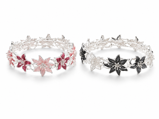 Armband Florence Sternblumen Rot Schwarz Nickelfrei Trend 2026