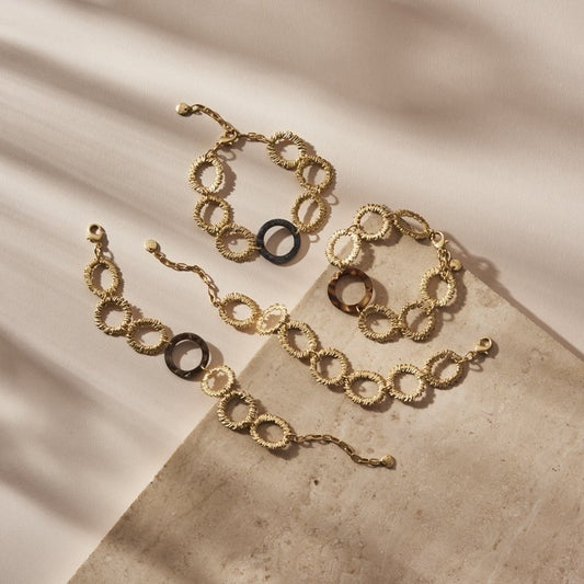 Biba Armband in Matt Goldfarben in 3 Varianten