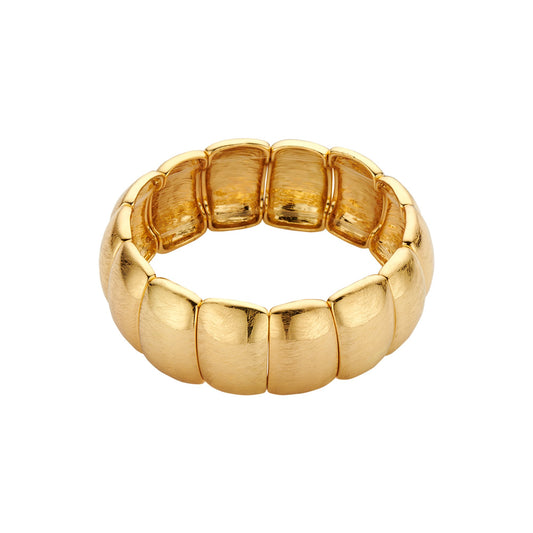 Biba Armband elastisch Mat Used Look Goldfarben