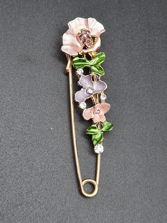 Anstecknadel "Rosé Flowers"