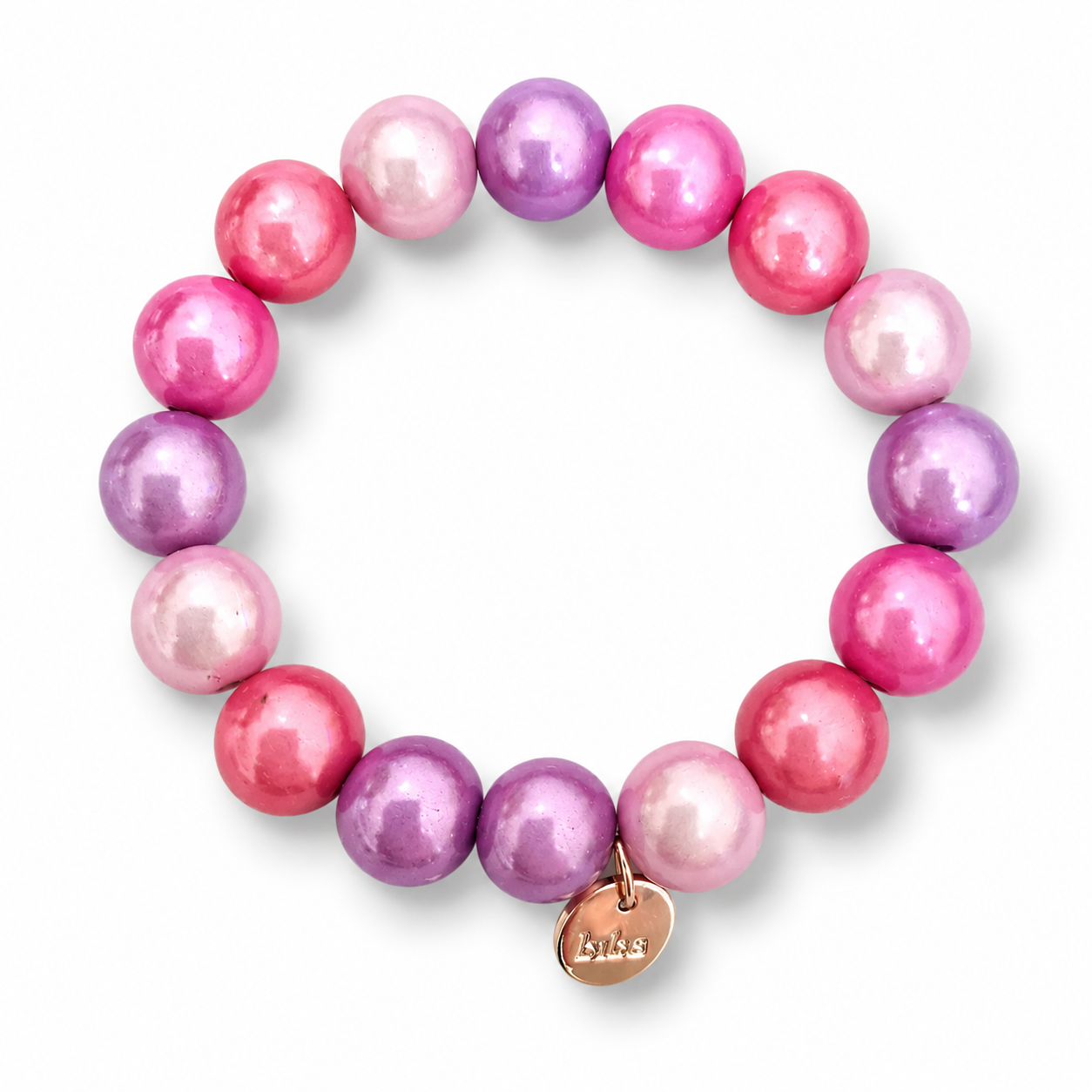 Armband elastisch Space Beads 1,5 Cm verschiedene Farben Biba