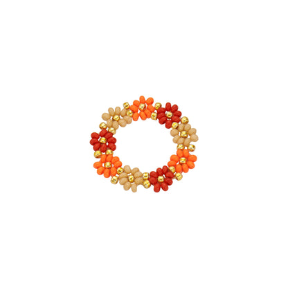 Biba Ringe, Elastische "Flower Power Ringe" in verschiedene Farben