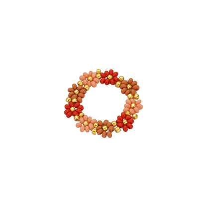 Biba Ringe, Elastische "Flower Power Ringe" in verschiedene Farben