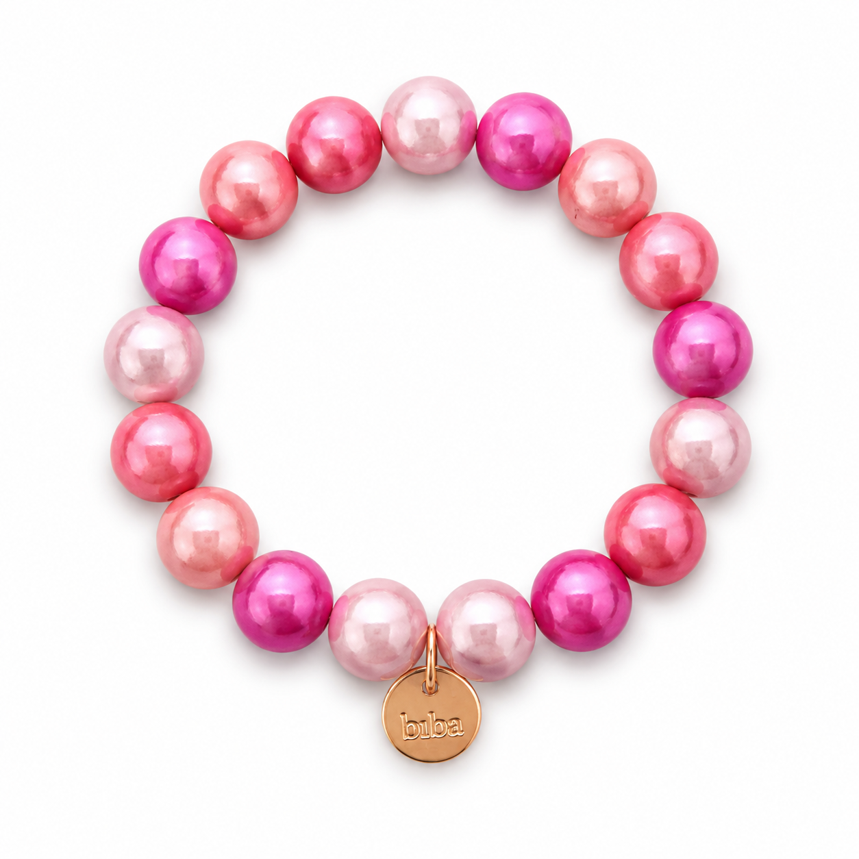 Armband elastisch Space Beads 1,5 Cm verschiedene Farben Biba