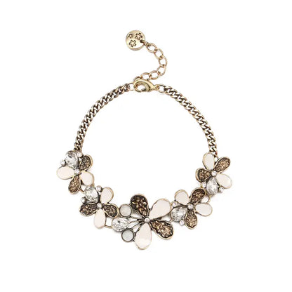 Blossom Bijoux , Armband, Stainless Steel, Blumenmuster, goldfarben
