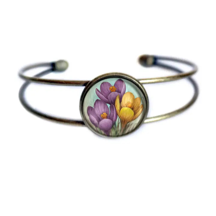 Armband Armreif Jugendstil Glas Cabochon Armreif  the Divine Iguana