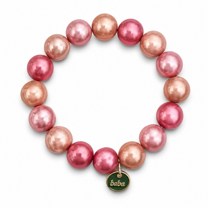 Armband elastisch Space Beads 1,5 Cm verschiedene Farben Biba