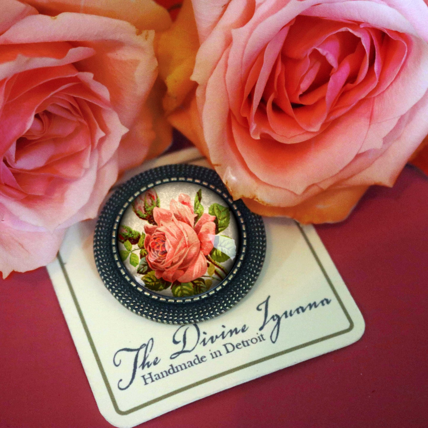 Brosche Victorian Tea Rose Brosche - Romantic Floral Valentine Blume