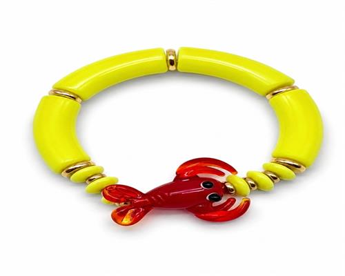 Armband Bunt Elastisch Regenbogen Fisch Ente Happy Fröhlich