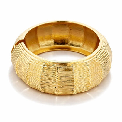 Armband Klapp-Armband in Goldfarben mit Relief Nickelfrei Biba