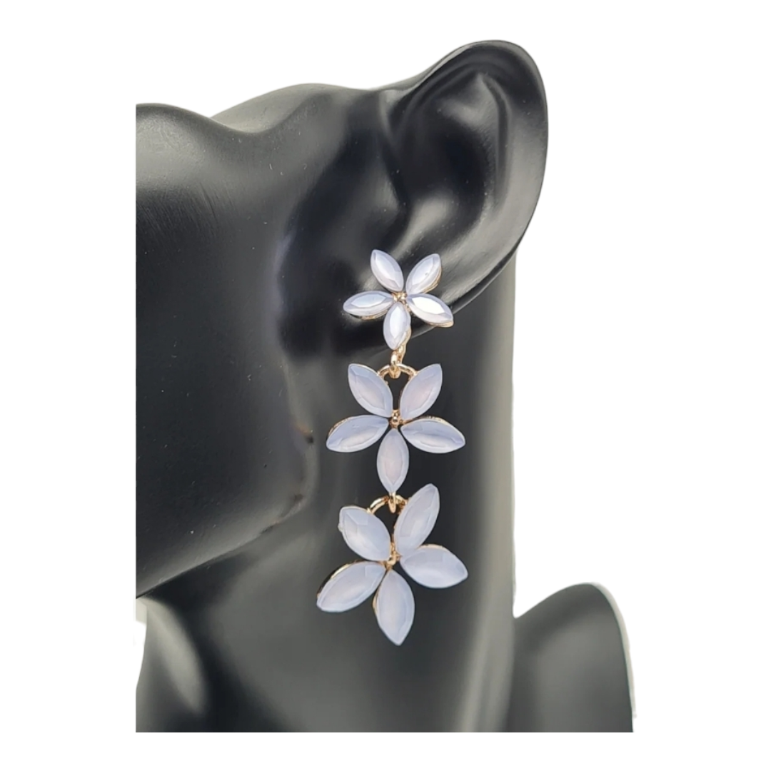 Ohrringe Ohrhänger Vergissmeinnicht Kaskade Form Nickelfrei Sweet7