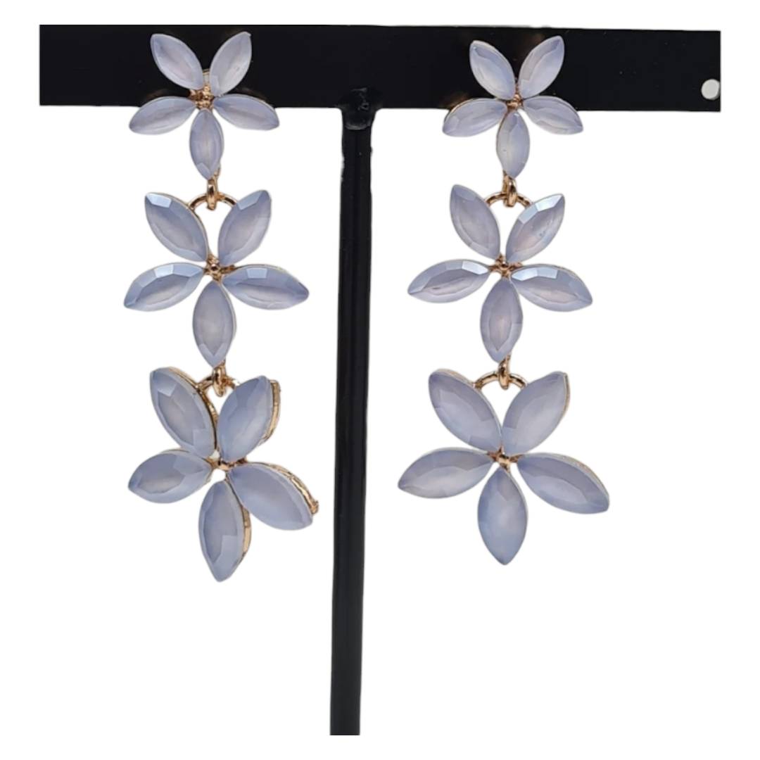 Ohrringe Ohrhänger Vergissmeinnicht Kaskade Form Nickelfrei Sweet7