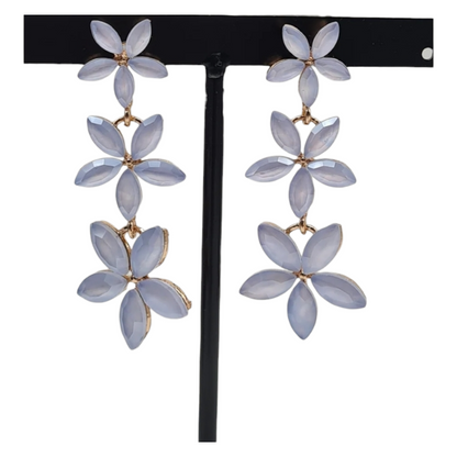 Ohrringe Ohrhänger Vergissmeinnicht Kaskade Form Nickelfrei Sweet7