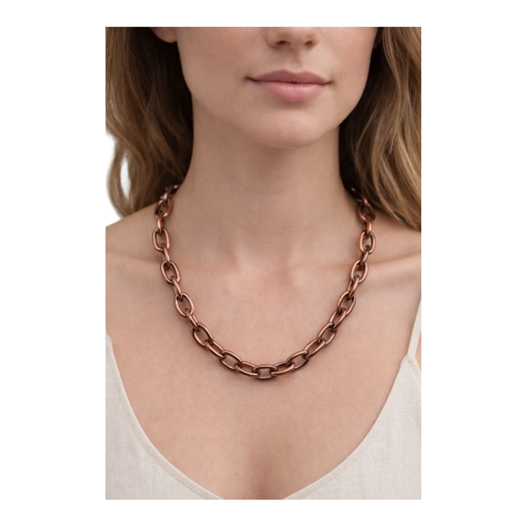 Halskette Kurzkette Bronze farbenen Gliederkette Nickelfrel Sweet7