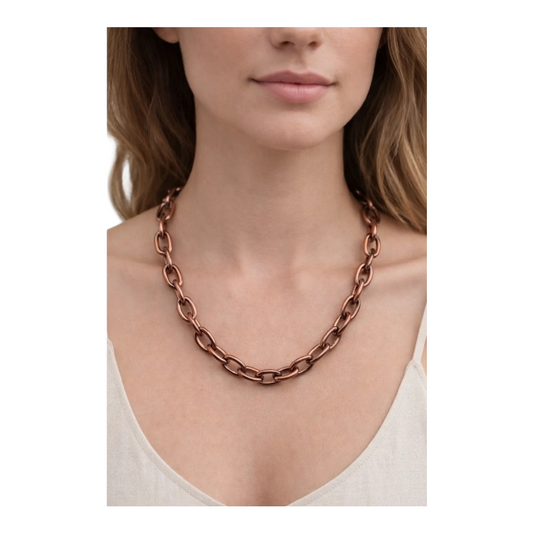 Halskette Kurzkette Bronze farbenen Gliederkette Nickelfrel Sweet7