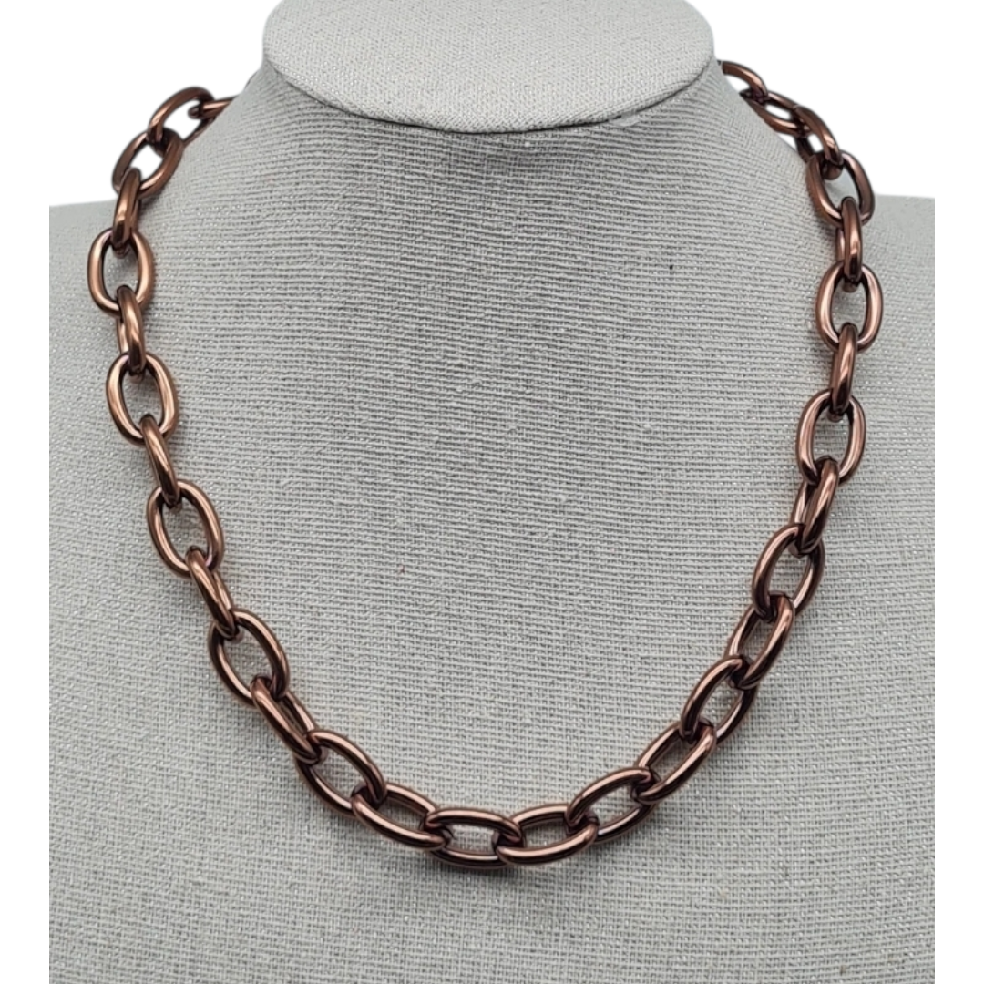 Halskette Kurzkette Bronze farbenen Gliederkette Nickelfrel Sweet7