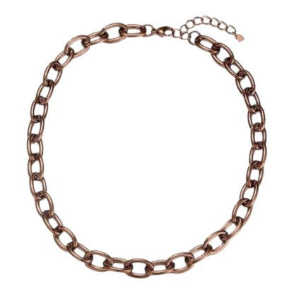 Halskette Kurzkette Bronze farbenen Gliederkette Nickelfrel Sweet7