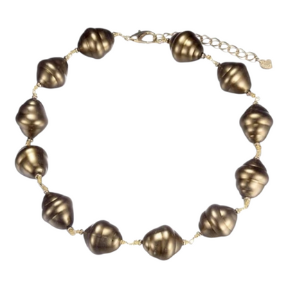 Halskette Kurzkette Bronze Klobige Statement Kette Nickelfrei Sweet7