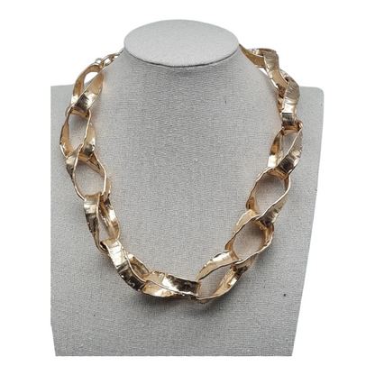 Halskette Kurzkette Große industrial Style Glieder in Goldfarben Sweet7 Nickelfrei