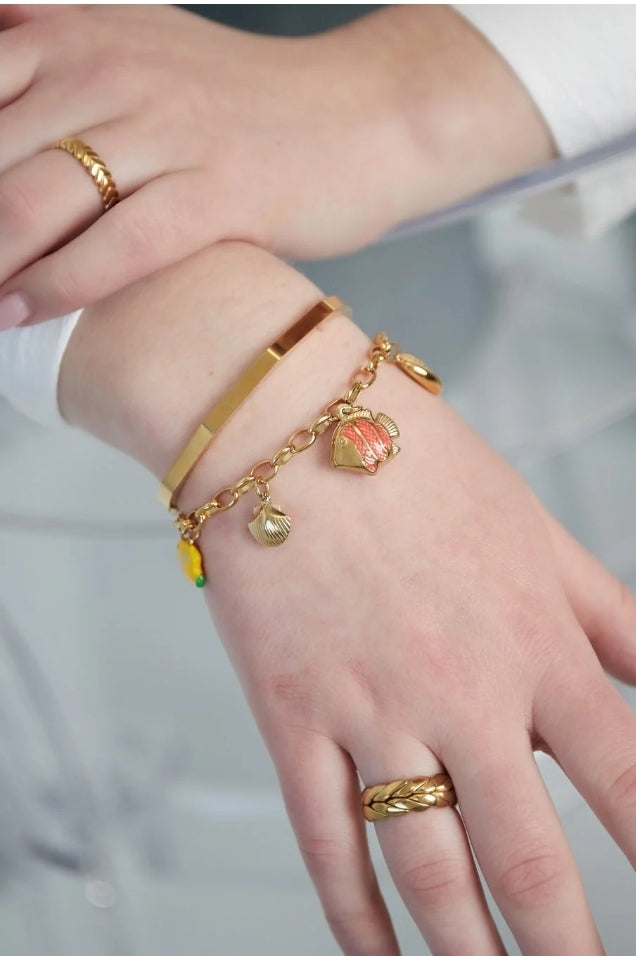 Armband Bettelarmband Meerestiere Bunt Urlaub Strand Nickelfrei Yehwang