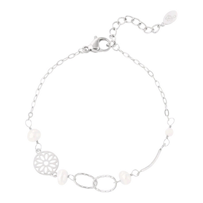 Armband filigran Süßwasserperlen Traumfänger Traum Glück Nickelfrei Yehwang