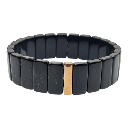 Amrband Stretch Goldfarben Schwarz kombinierbar Trend Style Modisch Nickelfrei Yehwang