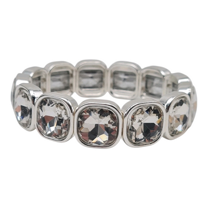 Armband Stretch Straß Silberfarben Goldfarben Rosa Herz Nickelfrei Yehwang