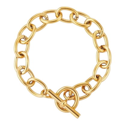 Armband klobige Gliederarmband Goldfarben Luxus elegant Nickelfrei Yehwang