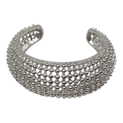 Armreif Silberfarben Edelstahl Nickelfrei Ausgefallen Geschenk Kombinierbar Yehwang