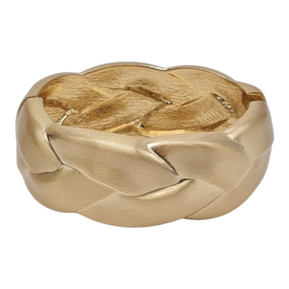 Armband Klapp-Armband Matt Goldfarben Geflochten kombinierbar Cosmos