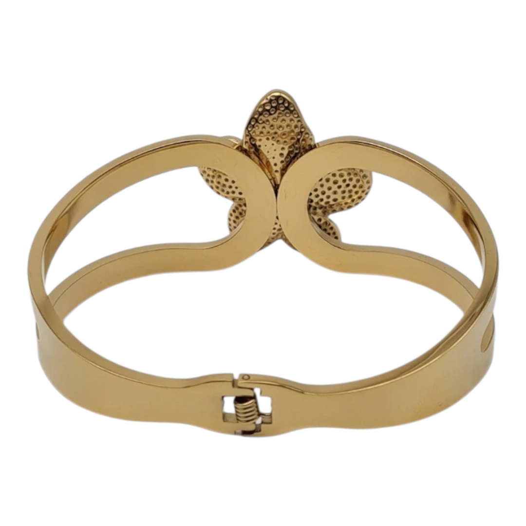 Armband Klapp-Armband Goldfarben Blumen kombinierbar nickelfrei Cosmos