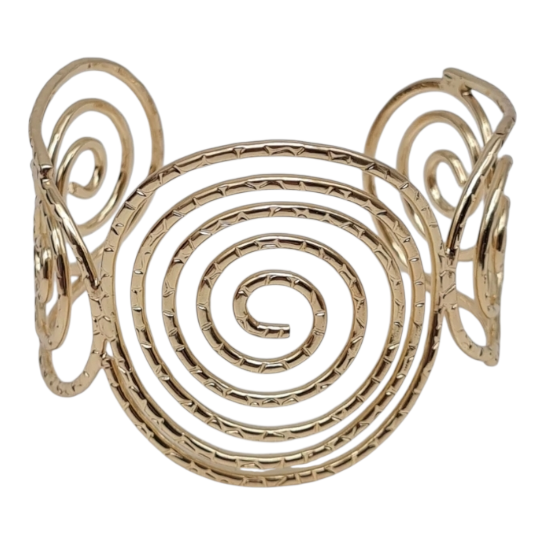 Oberarmband Armreif Goldfarben Griechisch Nickelfrei Elegant Ibiza Sensibling Corp.