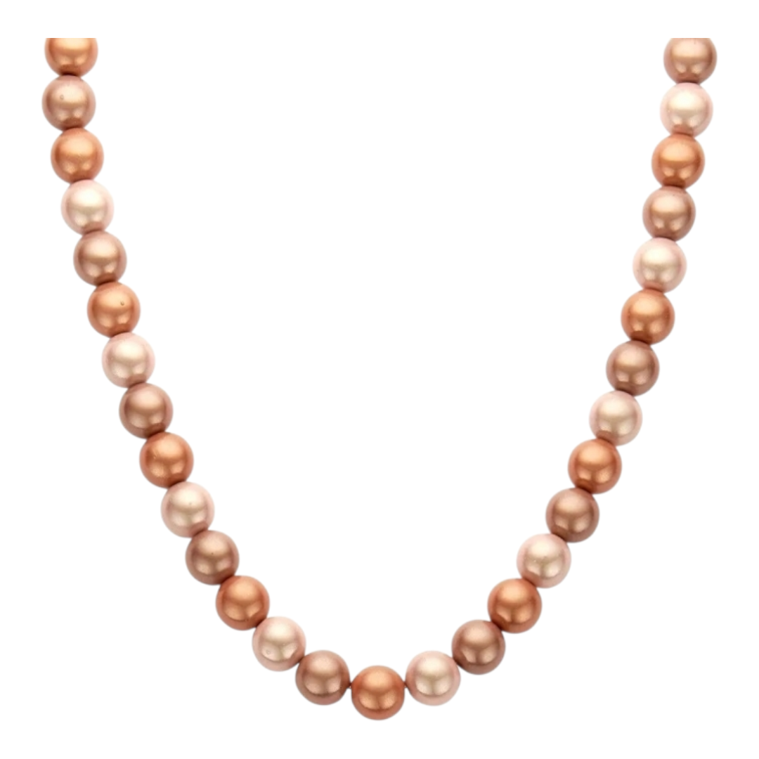 Halskette Perlen "Space Beads" Beige Pastells Magic Trend Nickelfrei Biba
