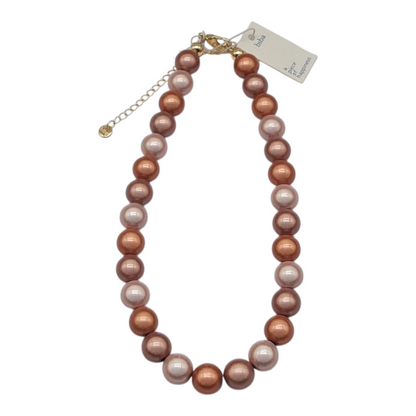 Halskette Perlen "Space Beads" Beige Pastells Magic Trend Nickelfrei Biba
