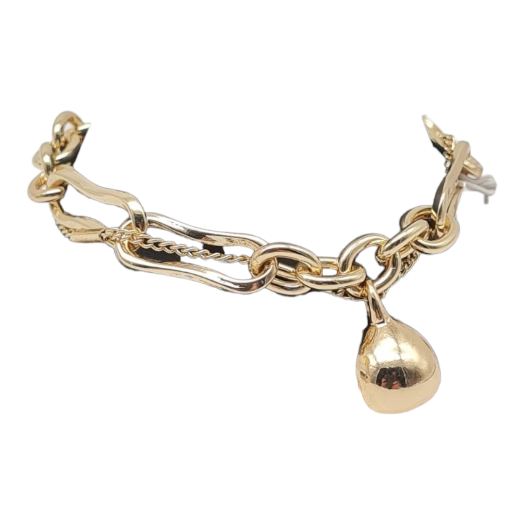 Biba Armband Goldfarben mit Goldkugel