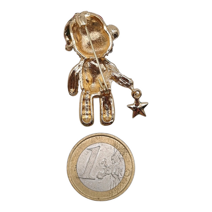 Brosche modeschmuck schneemann silberfarben bärchen baby rentier weihnachten winter
