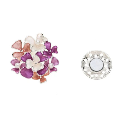 Brosche Tiarablüten Perlen Anstecknadel Bouquet Garten Blumen Trend
