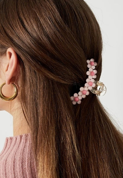 Haarklammer Süße kleine Rosa Blümchen Blüten Sommer Yehwang