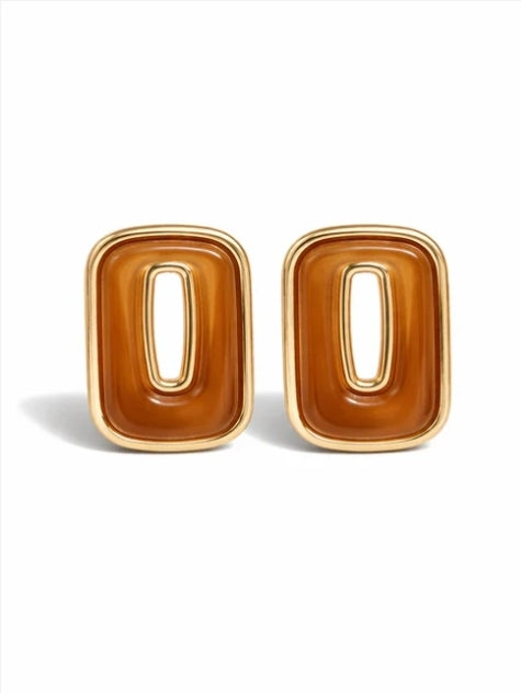 Biba Ohrringe ohrstecker beige braun grün rot lila rosa modeschmuck nickelfrei