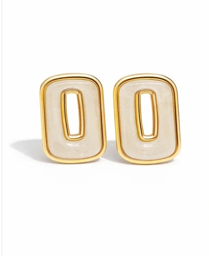 Biba Ohrringe ohrstecker beige braun grün rot lila rosa modeschmuck nickelfrei