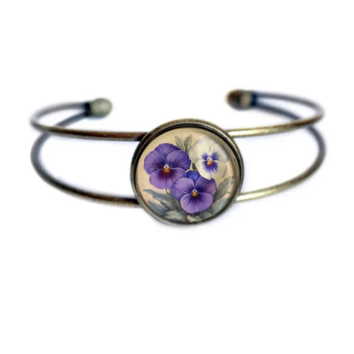 Armband Armreif Jugendstil Glas Cabochon Armreif  the Divine Iguana