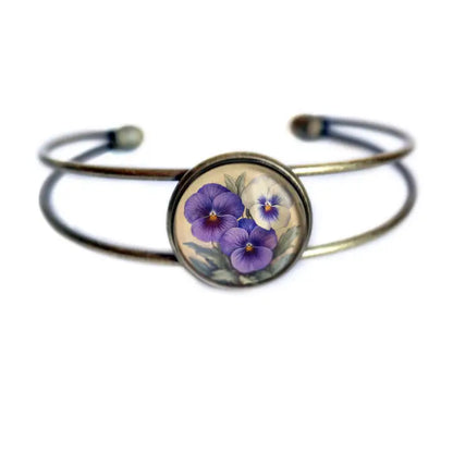 Armband Armreif Jugendstil Glas Cabochon Armreif  the Divine Iguana