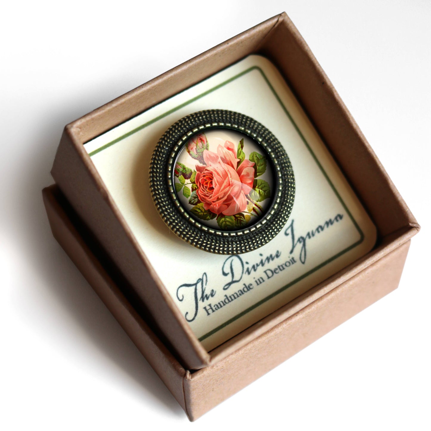 Brosche Victorian Tea Rose Brosche - Romantic Floral Valentine Blume