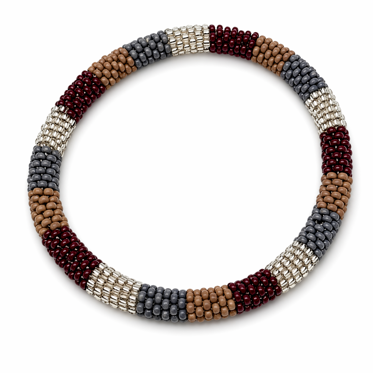Armband Roll-Armbänder Bordeaux Taupe Silber Unisex Trend Sommer 2026 Biba