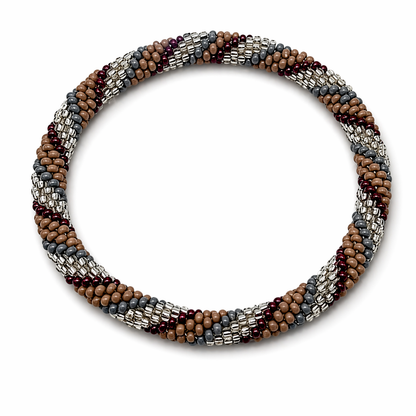 Armband Roll-Armbänder Bordeaux Taupe Silber Unisex Trend Sommer 2026 Biba