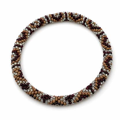 Armband Roll-Armbänder Bordeaux Taupe Silber Unisex Trend Sommer 2026 Biba